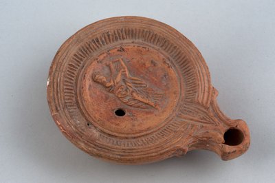 Lamp with Figure Playing the Lyre by Roman